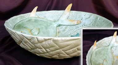 Fishnet Ceramic Bowl