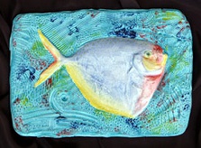 Moonfish Ceramic Plaque